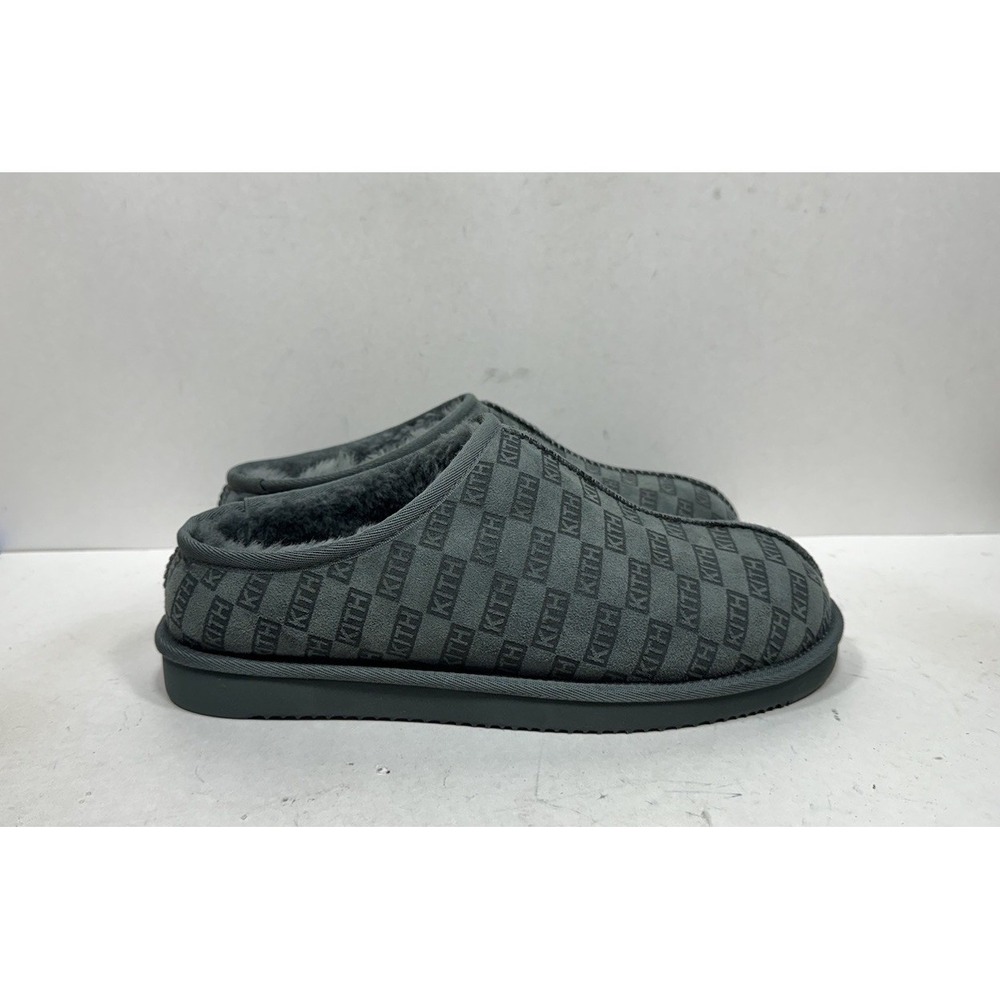 Kith Kithmas Monogram Shearling Slippers Men's Size 10 / 43 KHMSH0004-302